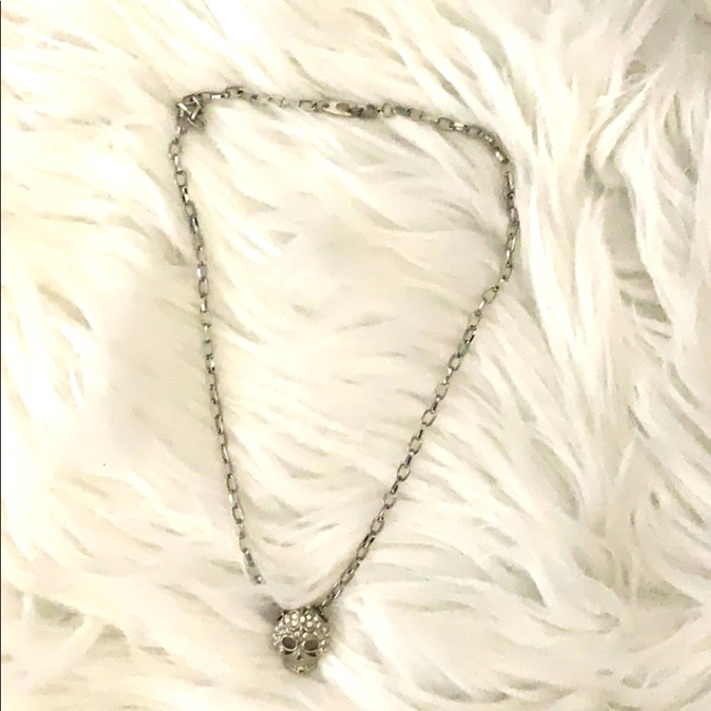 🌹3/$20 Silver skull necklace